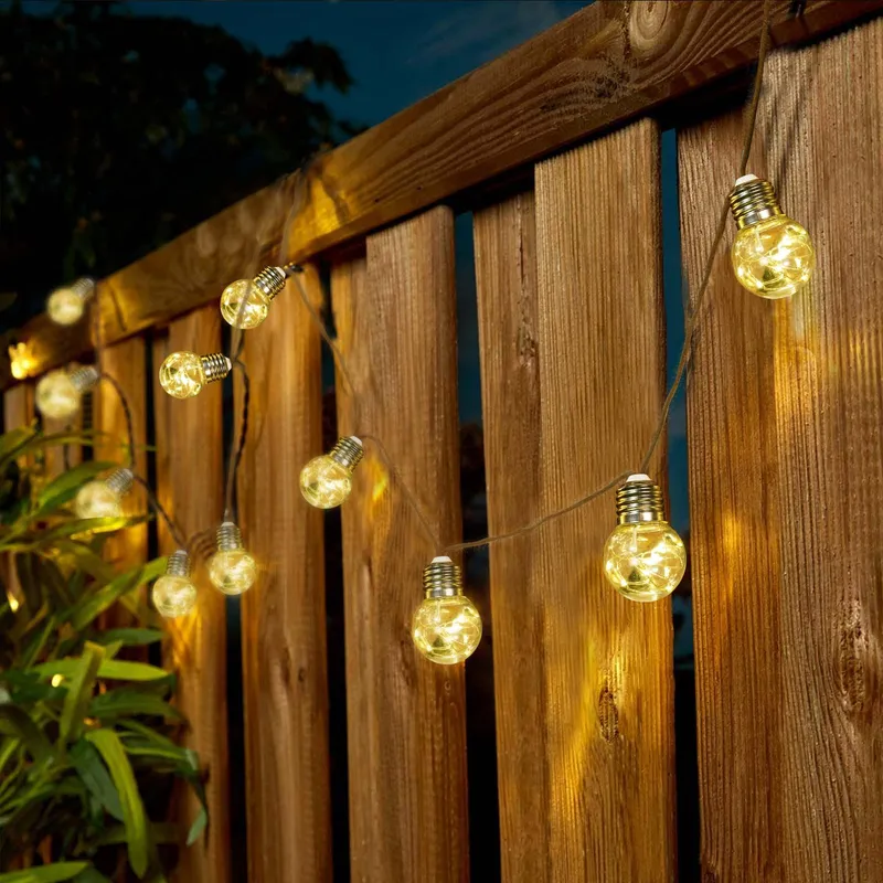 GOFFII Solar Lichtketting 20 Lampen G40 12,5M Tuin Balkon — foto 7
