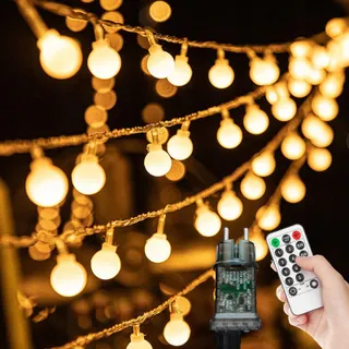 LED Lichtsnoer 15M 100 LED Binnen Buiten IP44 Waterdicht — miniatuur 1
