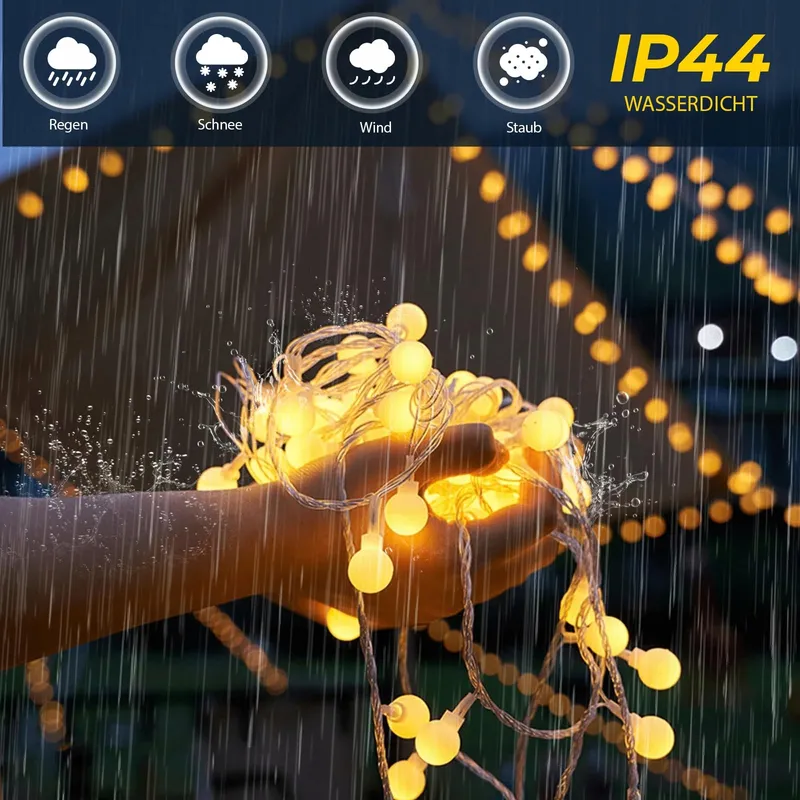 LED Lichtsnoer 15M 100 LED Binnen Buiten IP44 Waterdicht — foto 4