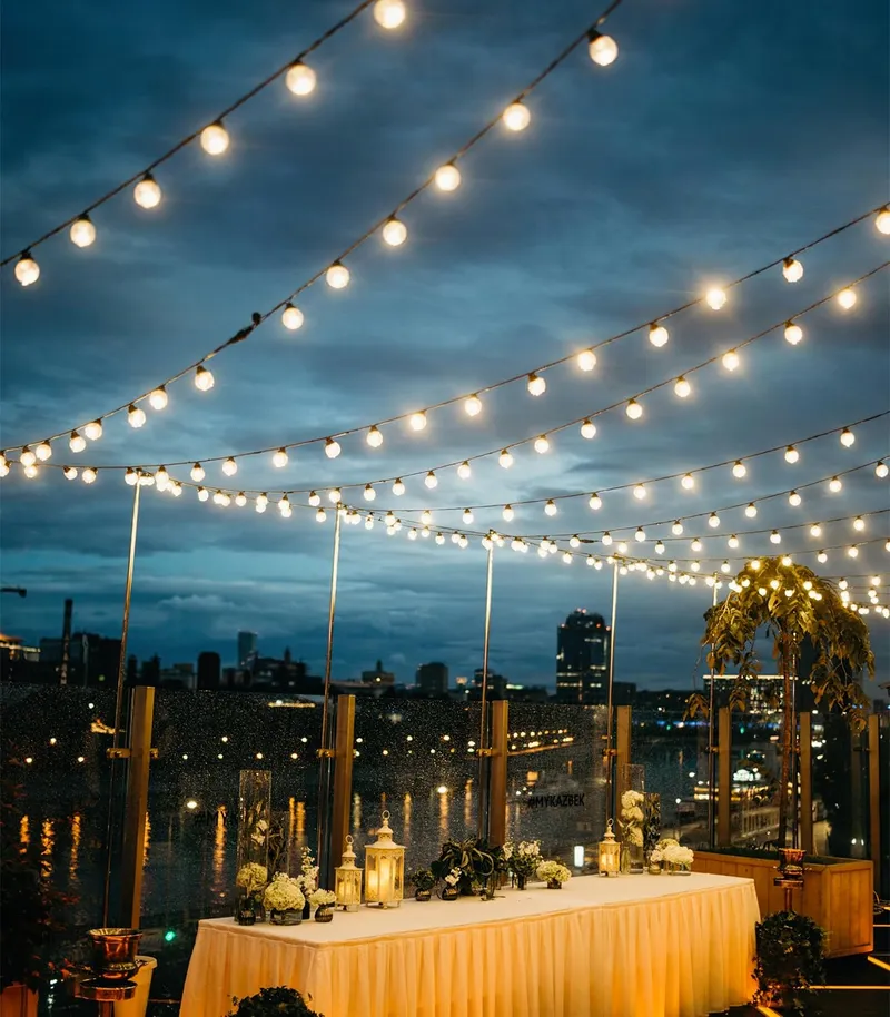 Solar LED Lichtsnoer 15M G40 Afstandsbediening IP44 Balkon Terras — foto 7
