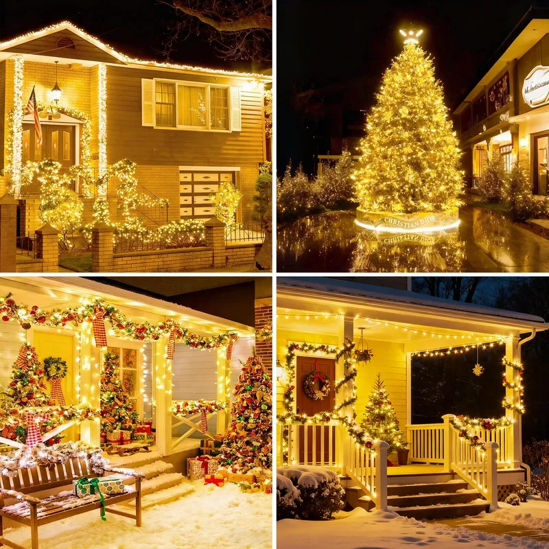 JXLEDAYY 1200 LED Lichtketting Buiten 36M 8 Standen Waterdicht — foto 6