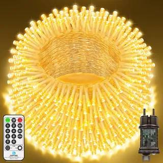JXLEDAYY 1200 LED Lichtketting Buiten 36M 8 Standen Waterdicht — miniatuur 1