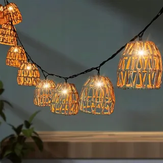 SHENGRUILI LED Rotanbol Lichtsnoer Waterdicht Balkon Tuin Party — miniatuur 1