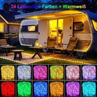 STARRYEVER LED Lichtslang 15M IP68 25 Kleuren Afstandsbediening — miniatuur 2