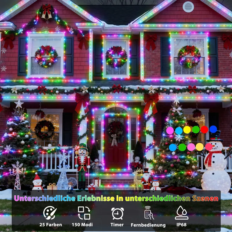 STARRYEVER LED Lichtslang 15M IP68 25 Kleuren Afstandsbediening — foto 7