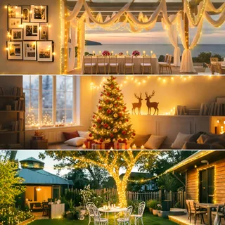 LYNNON LED Lichtketting 30m 1000 LED Buiten Waterdicht Feest Tuin — miniatuur 4