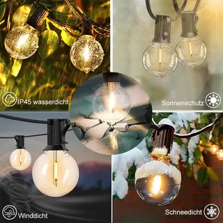FOROUREYES LED Lichtketting 15M USB Waterdicht Tuin Feest — miniatuur 9