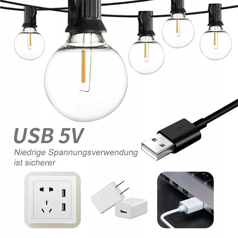 FOROUREYES LED Lichtketting 15M USB Waterdicht Tuin Feest — foto 6
