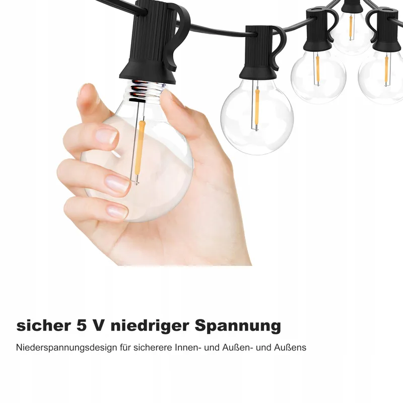 FOROUREYES LED Lichtketting 15M USB Waterdicht Tuin Feest — foto 4