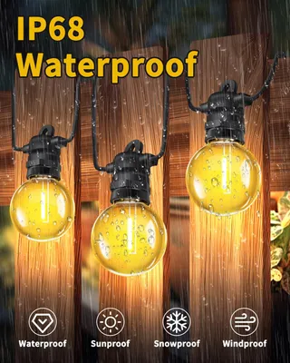 BOWFAR LED Lichtsnoer Buiten 15M G40 IP68 Dimbaar Balkon Tuin — miniatuur 2