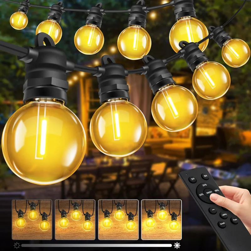 BOWFAR LED Lichtsnoer Buiten 15M G40 IP68 Dimbaar Balkon Tuin — foto 1