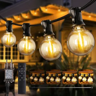 JOOMER LED Lichtsnoer 30M 42+1 G40 Gloeilampen Waterdicht Dimbaar — miniatuur 1
