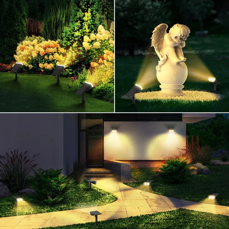 LINKIND Solar LED Lampen 800LM Lichtsensor 3000K IP65 4 Stuks — foto 8