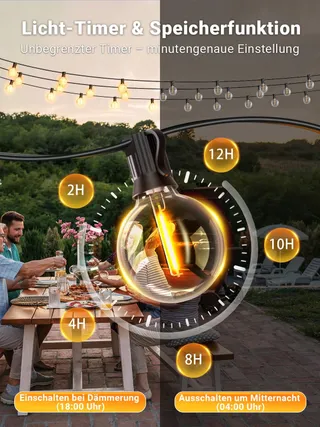 PHILIPS LED Lichtsnoer Buiten 30m App-bediening Muziek Timer — miniatuur 4