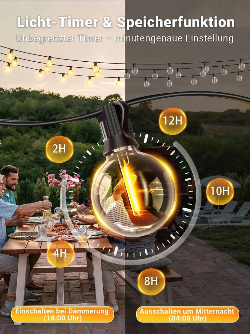 PHILIPS LED Lichtsnoer Buiten 30m App-bediening Muziek Timer — foto 4
