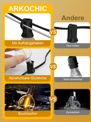 PHILIPS LED Lichtsnoer Buiten 30m App-bediening Muziek Timer — miniatuur 7