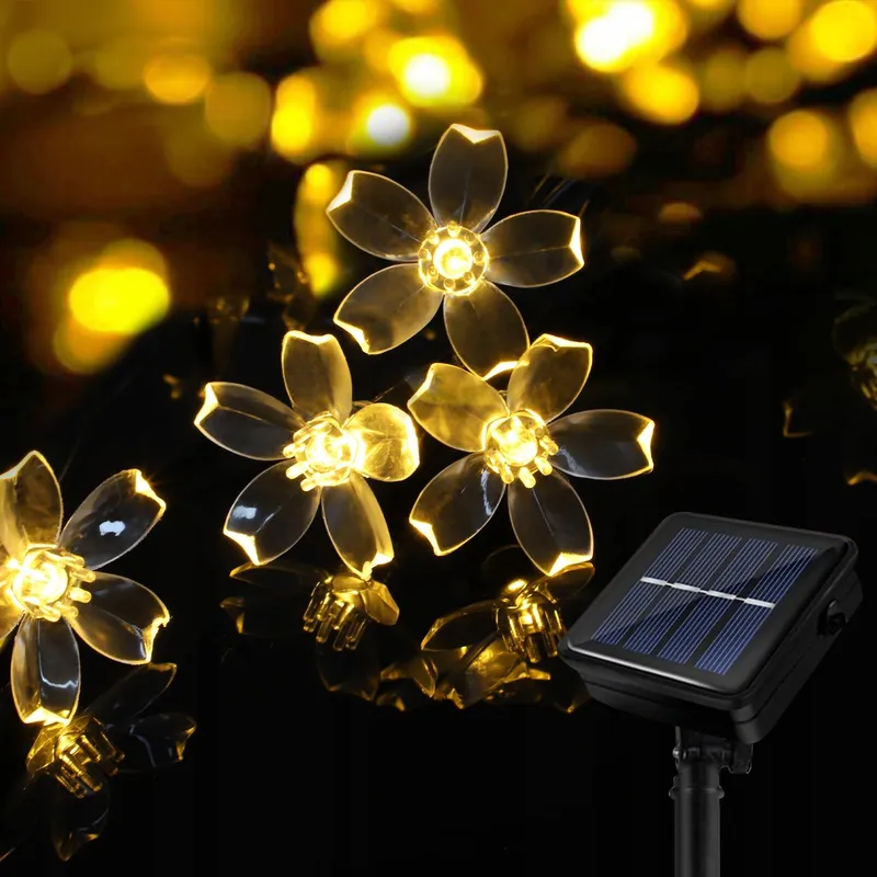Solar Lichtsnoer Buiten 40 LED Waterdicht Tuin Balkon — foto 1