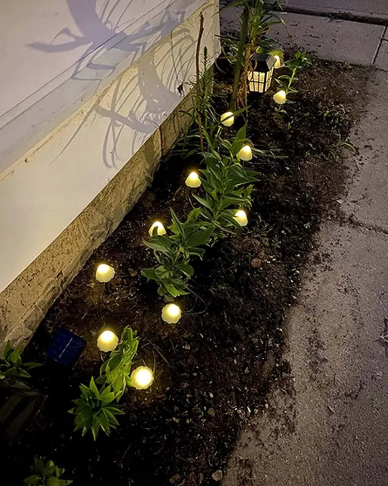 DEKOFUN Solar LED Tuinverlichting Paddenstoelen Buiten — foto 7