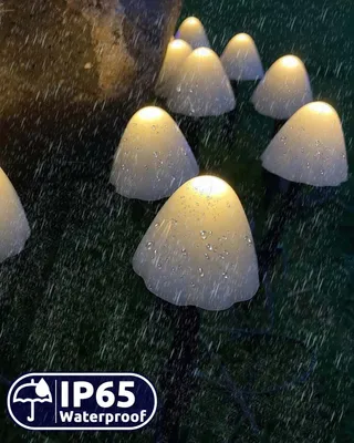 DEKOFUN Solar LED Tuinverlichting Paddenstoelen Buiten — miniatuur 6