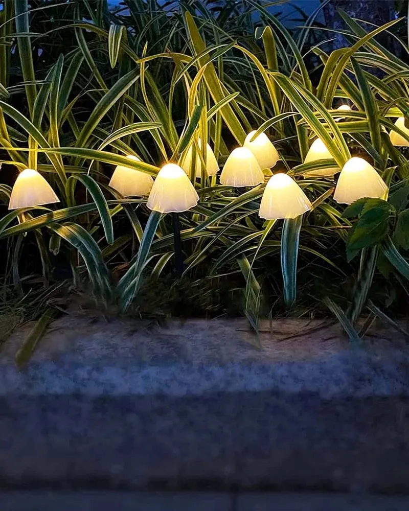 DEKOFUN Solar LED Tuinverlichting Paddenstoelen Buiten — foto 8