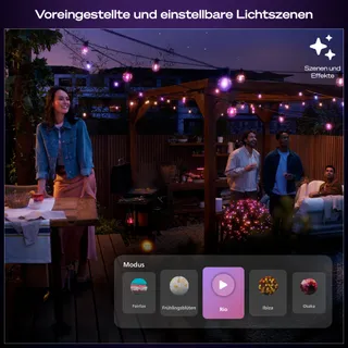PHILIPS Hue Festavia Buitenlamp LED 14M 20 Bollen RGBW Hue App — miniatuur 5