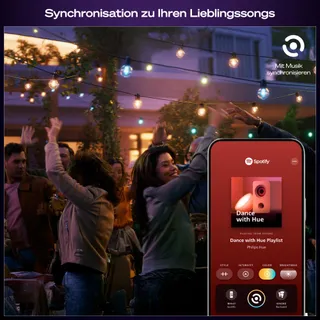 PHILIPS Hue Festavia Buitenlamp LED 14M 20 Bollen RGBW Hue App — miniatuur 4