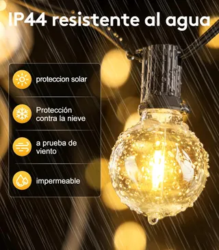 SAEIHGAE LED Lichtsnoer Buiten 30m IP44 Tuin Balkon Terras — miniatuur 2
