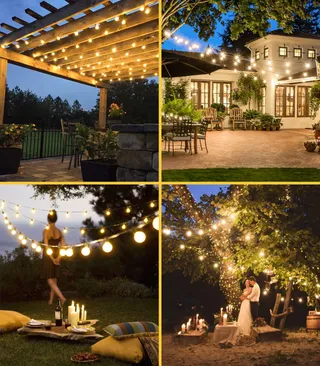 SAEIHGAE LED Lichtsnoer Buiten 30m IP44 Tuin Balkon Terras — miniatuur 7