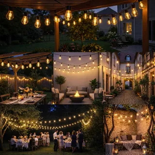 Solar Lichtketting Buiten 20 LED 9M Verlichting Balkon Tuin Terras — miniatuur 3