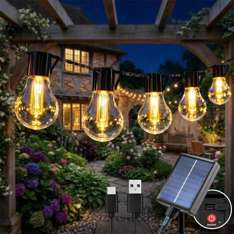 Solar Lichtketting Buiten 20 LED 9M Verlichting Balkon Tuin Terras — foto 1