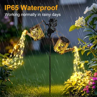 ZKLILI Solar Tuingieter IP65 Waterdicht Decoratie Terras Tuin — miniatuur 3