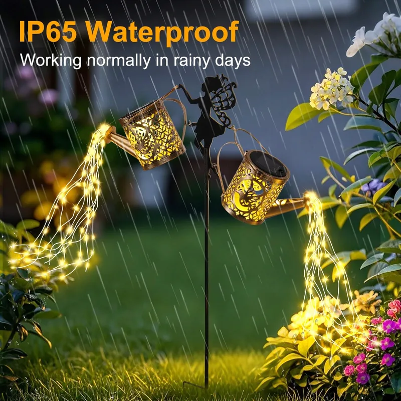ZKLILI Solar Tuingieter IP65 Waterdicht Decoratie Terras Tuin — foto 3
