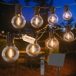 POGESTRAND Solar Lichtketting G40 10M USB 20 Lampen IP65