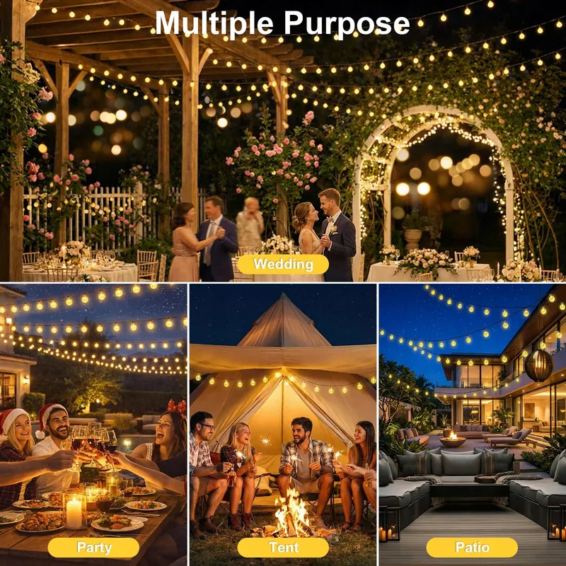 LIYADE Solar Lichtketting Buiten 8M 40LED IP65 Tuin Balkon Terras — foto 7
