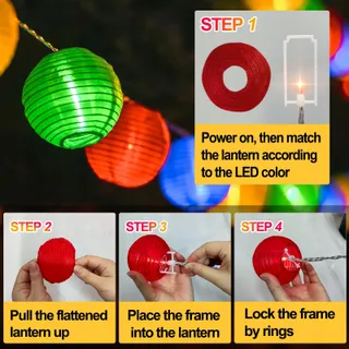 UPING LED Lichtsnoer 20 Stuks Batterij Tuin Feest Kerst 5m 8 Modi — miniatuur 6