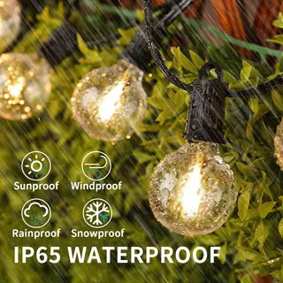 ZOTOYI LED Lichtketting 15M IP65 Waterdicht Buiten 20 G40 — miniatuur 2
