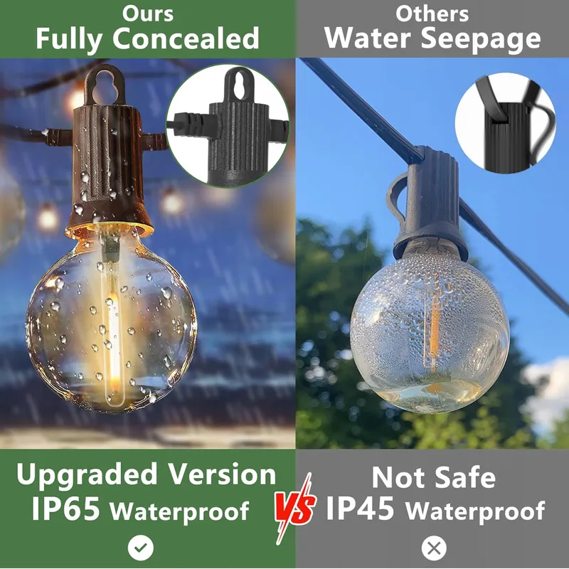 ZOTOYI LED Lichtketting 15M IP65 Waterdicht Buiten 20 G40 — foto 4