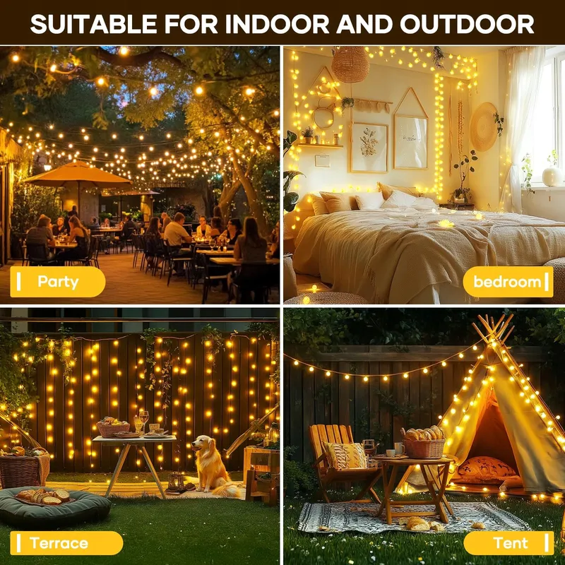 LED Kerstverlichting 27M Warm Wit Buiten En Binnen IP44 — foto 7