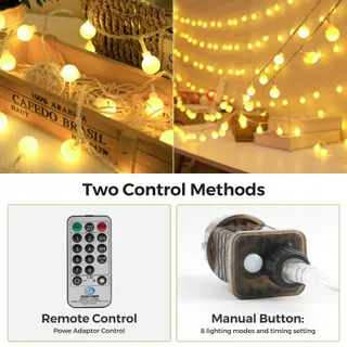 LED Kerstverlichting 27M Warm Wit Buiten En Binnen IP44 — miniatuur 5