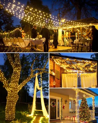YIFMOO Solar LED Lichtsnoer Buiten 12M 120LED 8 Modi IP65 — miniatuur 8