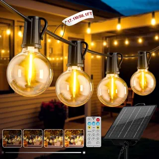 Solar LED Tuinlichtjes 17M 8 Modi Waterdicht Balkon Tuin Party — miniatuur 1