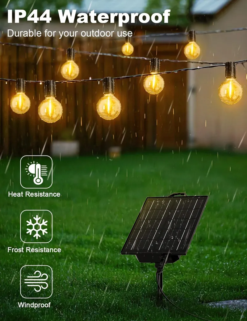 Solar LED Tuinlichtjes 17M 8 Modi Waterdicht Balkon Tuin Party — foto 5