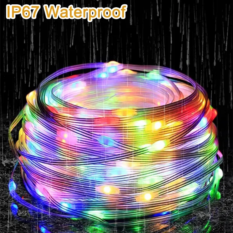 MOLVCE LED Lichtketting 10M 100 LED Waterdicht Binnen Buiten Timer — foto 5