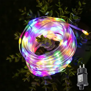 MOLVCE LED Lichtketting 10M 100 LED Waterdicht Binnen Buiten Timer — miniatuur 1