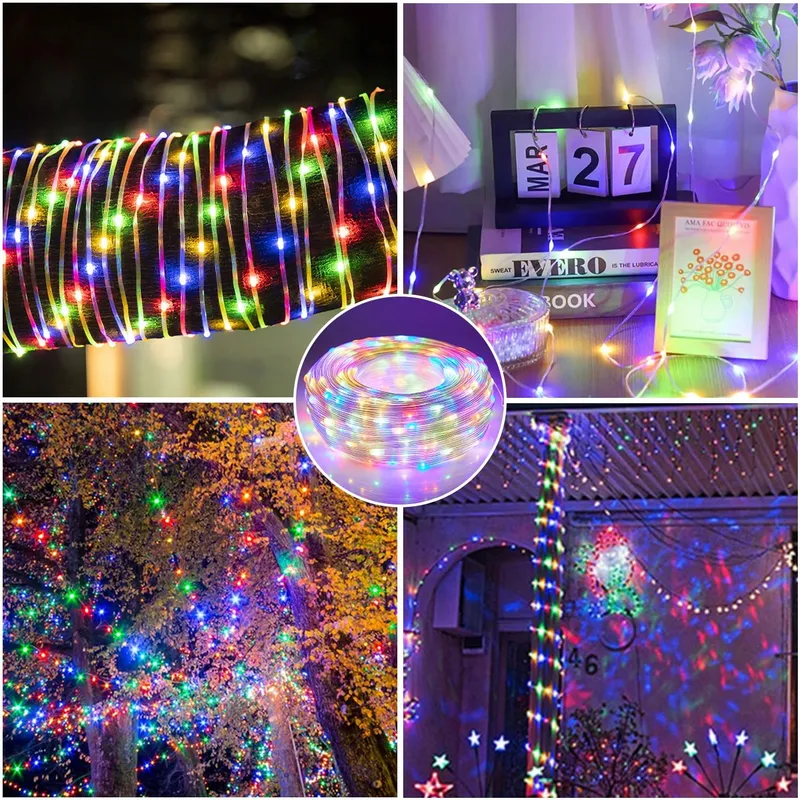 MOLVCE LED Lichtketting 10M 100 LED Waterdicht Binnen Buiten Timer — foto 7