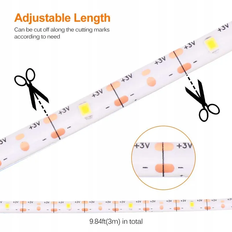 AOZBZ Solar LED Strip 3m 90LED IP65 Waterdicht Tuin Feest — foto 8