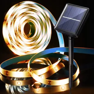 AOZBZ Solar LED Strip 3m 90LED IP65 Waterdicht Tuin Feest — miniatuur 1