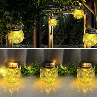 LED Solarglas Tuinlamp Set 2 Stuks — miniatuur 7