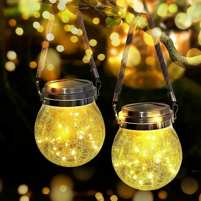 LED Solarglas Tuinlamp Set 2 Stuks — foto 6