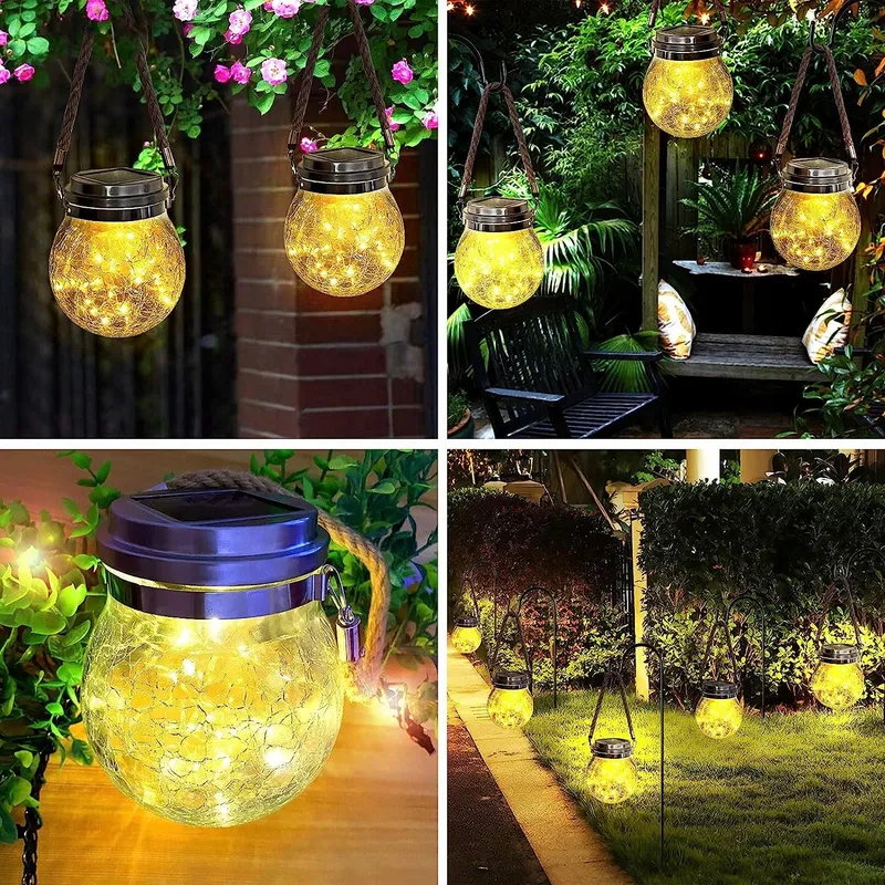 LED Solarglas Tuinlamp Set 2 Stuks — foto 8